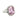 Ring with a Kunzite gemstone and diamond accents on a white background