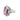 Ring with a kunzite gemstone and diamond-studded band on a white background