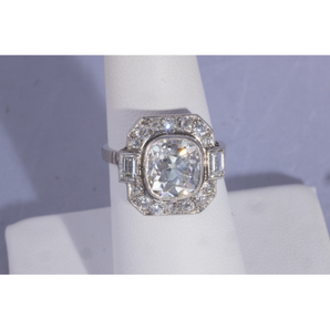 3.22 carat Diamond Art Deco Style Ring