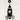 Angled view of vintage 1940 Art Deco earrings in platinum with diamonds and onyx