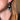 Art Deco Rocket earrings worn on ear – statement vintage diamond jewelry in New Orleans