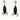 Art Deco platinum rocket earrings with black onyx and .50ct diamond centers