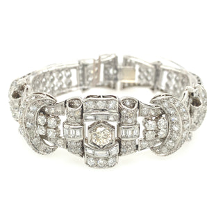 Art Deco Diamond Bracelet 12.50 Carats