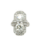 Art Deco Double Diamond Ring