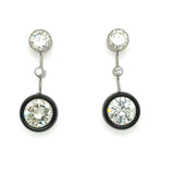 Diamond Drop earrings with 7.60 carats of Diamonds
