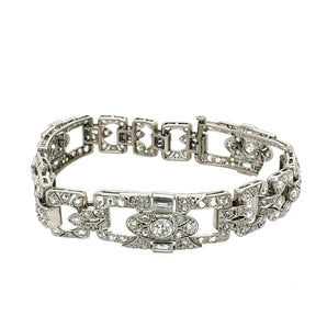 Period Edwardian Diamond Bracelet with 7.00 carats