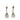 Antique Edwardian rose cut diamond drop earrings with silver top and gold back, circa 1900, 4.25 carats, vintage New Orleans elegance