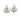 Boucheron diamond clip earrings in platinum, antique front view – HGM Jewelry New Orleans