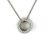 Bvlgari B.zero1 necklace in 18k white gold – iconic Italian designer pendant for sale in New Orleans