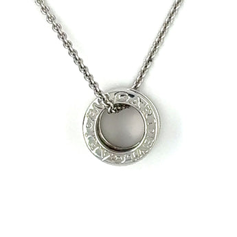 Bvlgari B.zero1 necklace in 18k white gold – iconic Italian designer pendant for sale in New Orleans