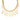 Contemporary 18k yellow gold necklace with 209 diamonds displayed flat – New Orleans luxury jewelry