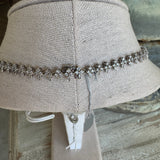 Back view of diamond necklace with secure clasp in 18k white gold – HGM Jewelry New Orleans