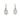 Edwardian diamond drop earrings from 1915 in platinum with old European cut diamonds – New Orleans antique jewelry