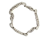 Clasp and design detail of Art Deco-inspired white gold diamond bracelet